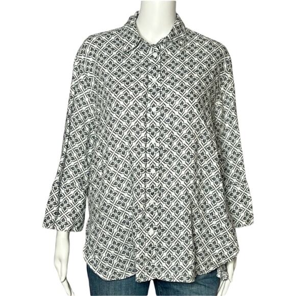 NWOT ZARA  100% Linen TOP button down Size S. - Picture 1 of 8